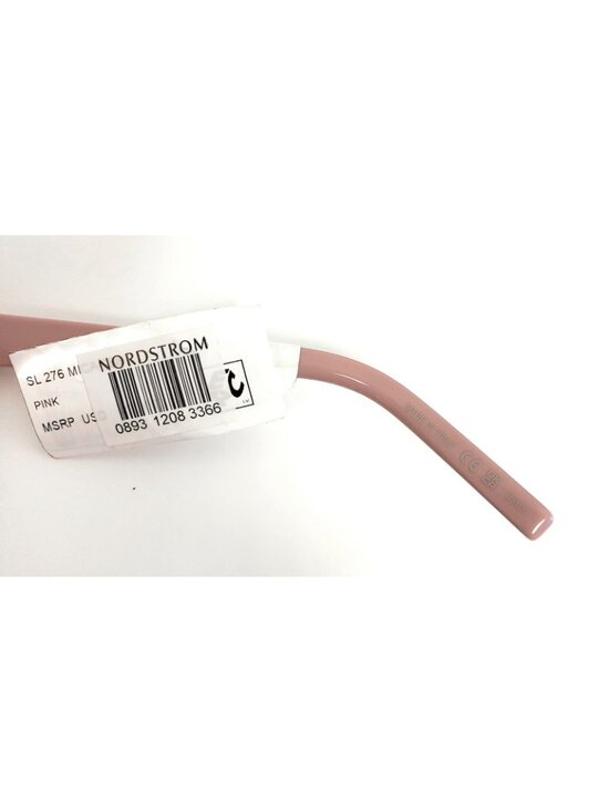 Saint Laurent SL276 MICA 058 55mm Rectangular Cat-Eye Pink Brown Sunglasses main image 5
